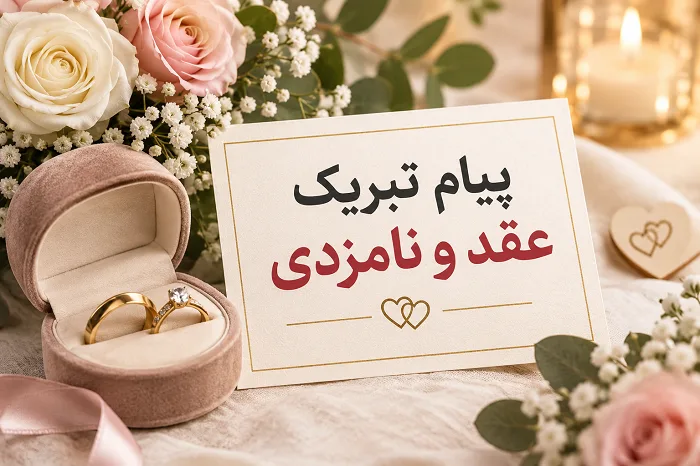 پیام تبریک عقد و نامزدی